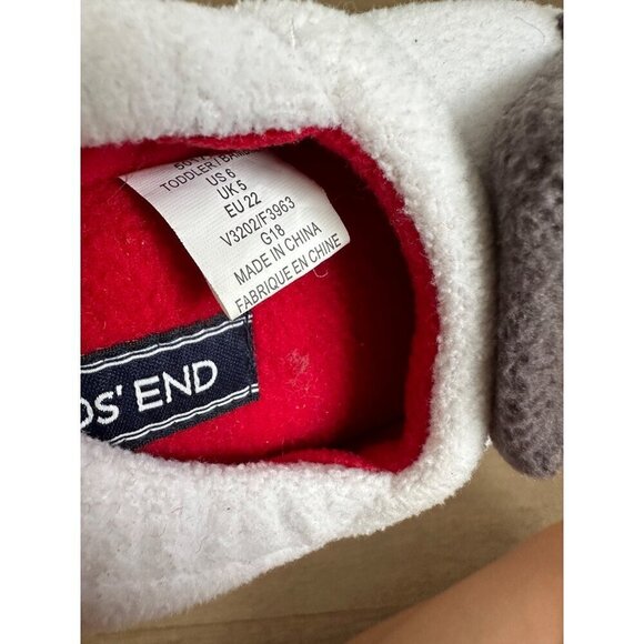 Lands End Toddler Snowman Slippers Size 8 - Picture 3 of 3